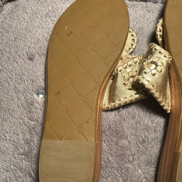 Jack Rogers Gold Capri Demi Wedge Sandals - Picture 11 of 16